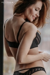 Soutin-gorge brassière tulle rayé Soutin-gorge brassière tulle rayé