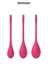 Kit d'entrainement pelvien Yoni Power 1 Rouge - Satisfyer Kit d'entrainement pelvien Yoni Power 1 Rouge - Satisfyer