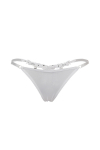 String ouvert � strass blanc