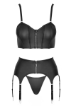 Ensemble lingerie 3 pi�ces avec porte-jarretelles - Cottelli PARTY 